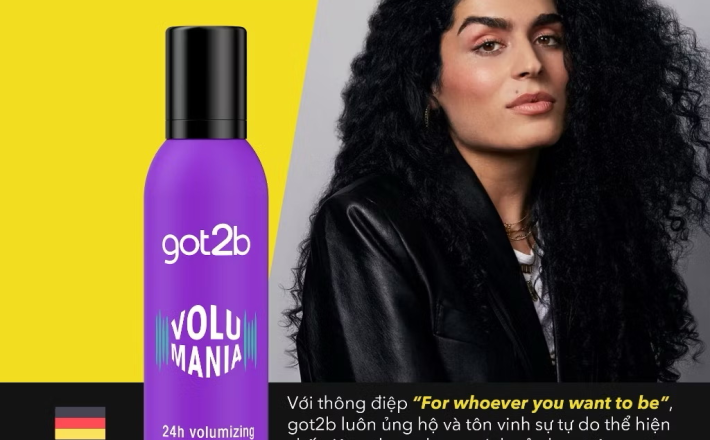 Bọt tạo phồng tóc Got2b Volumising Mousse 250ml - Tăng cường độ phồng cho tóc, Giữ nếp đến 24h 