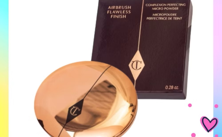 [Có bill] Phấn phủ kiềm dầu dạng nén Charlotte Tilbury Airbrush Flawless Finish Powder Trang Điểm Tự Nhiên 8g 