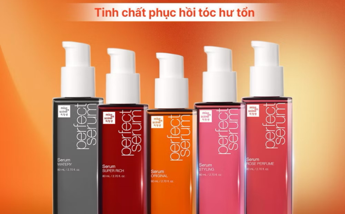 ￼Tinh chất dưỡng tóc mise en scène Perfect Serum 80ml phục hồi hư tổn, suôn mượt, chắc khỏe 