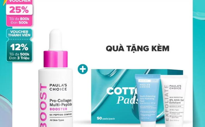 ￼Tinh chất làm căng mịn làm giảm nếp nhăn và săn chắc da Paula's Choice Pro-Collagen Multi-Peptide Booster 20ml 