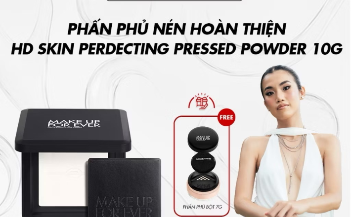 ￼MỚI - Phấn Phủ Dạng Nén Hoàn Thiện HD SKIN PERFECTING PRESSED POWDER 10g - MAKE UP FOR EVER