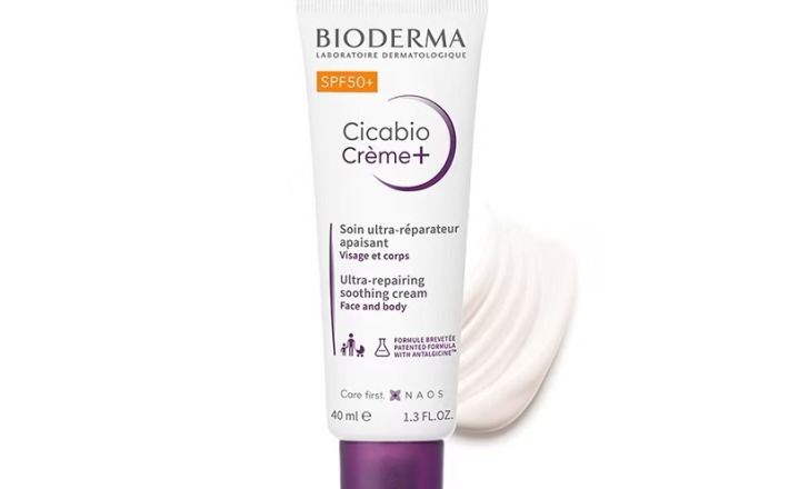 ￼Kem phục hồi da tổn thương, ngăn ngừa sẹo và hạn chế tăng sắc tố cho da Bioderma Cicabio Crème+ SPF50+ 40ml 
