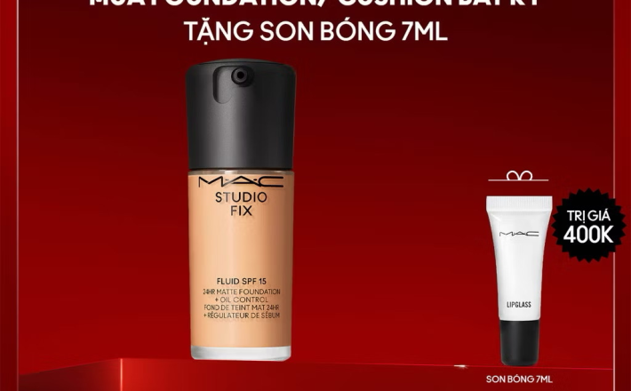 ￼[MỚI] MAC Kaizen Studio Fix Fluid SPF 15 30ml kem nền dưỡng da, che phủ linh hoạt cho lớp nền mịn lì 