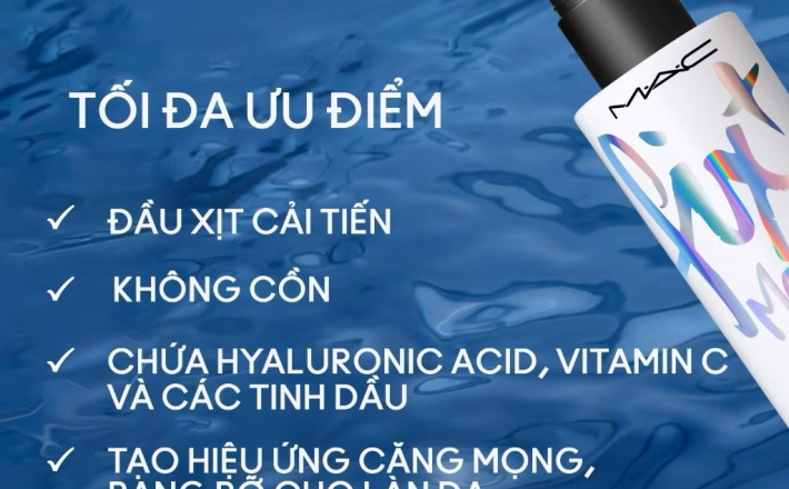 ￼【MỚI】 MAC Fix+ Magic Radiance Setting Spray 100ml / Xịt khóa nền cấp ẩm, Cấp ẩm 