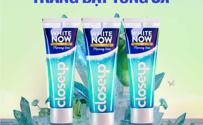 ￼[LIVE] Combo 3 kem đánh răng CLOSEUP White Now - Trắng Bật Tông 3X tức thì từ Công nghệ Ánh Sáng Xanh 100g 