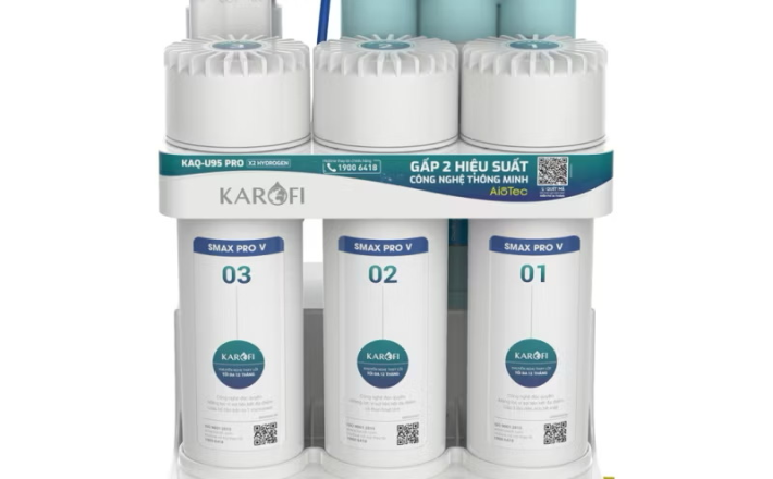 ￼Máy lọc nước Karofi KAQ-U95 Pro, 10 Lõi, Aiotec, MƠI 2025, BẢO HÀNH CHÍNH HÃNG 3 NĂM TẠI NHÀ 
