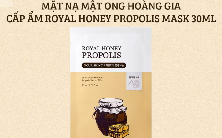 ￼Mặt Nạ Mật Ong Hoàng Gia Skinfood Royal Honey Propolis Enrich Mask 30ml 