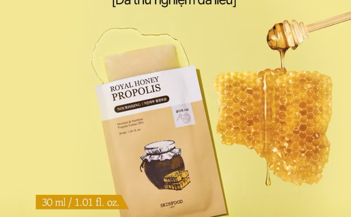 ￼Mặt Nạ Mật Ong Hoàng Gia Skinfood Royal Honey Propolis Enrich Mask 30ml 