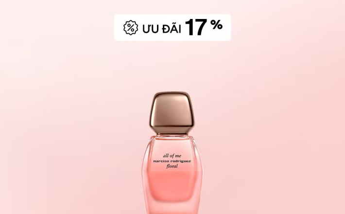[CHỈ 23.09 | ƯU ĐÃI ĐẾN 19% + QUÀ TẶNG] Nước hoa nữ Narciso Rodriguez All Of Me Floral Eau De Parfum 30ml 