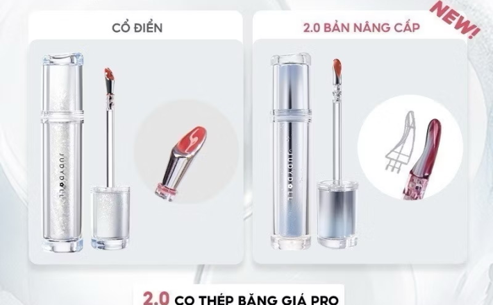 ￼Son Đầu Sắt JUDYDOLL 2.4g Căng Bóng Dưỡng Ẩm Lâu Trôi Bền Màu Tự Nhiên Không Lộ Vân Môi Không Bết Dính 