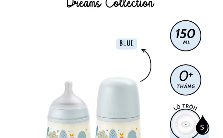 Bình sữa cổ rộng SX PRO SUAVINEX nhựa PP cho bé từ 0 tháng tuổi - 180ml & 270ml 