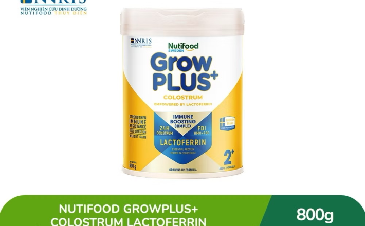 ￼[Livestream Lucie] Sữa bột Nutifood Sweden GrowPLUS+ Colostrum Lactoferrin 2+ 800g 
