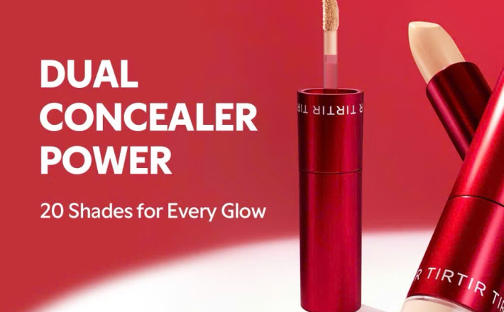 ￼[TIRTIR] Kem che khuyết điểm Glide & Hide 8g (Liquid 4g + Stick 4g) / 20 sắc thái / Stick & Tip Dual Concealer (Hàng mới về) 