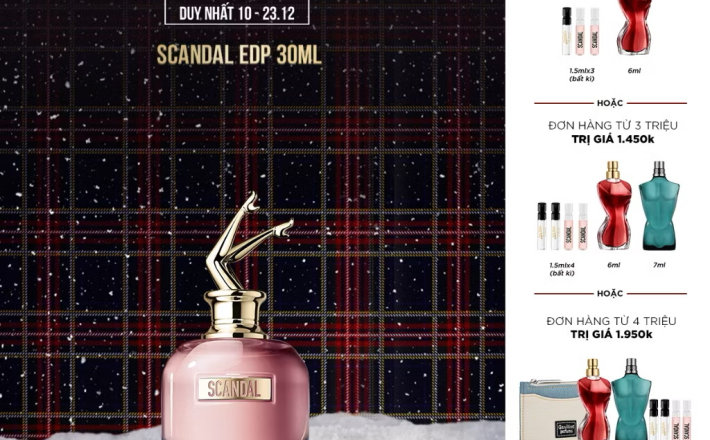 ￼Nước hoa Jean Paul Gaultier Scandal Eau de Parfum 30ML 