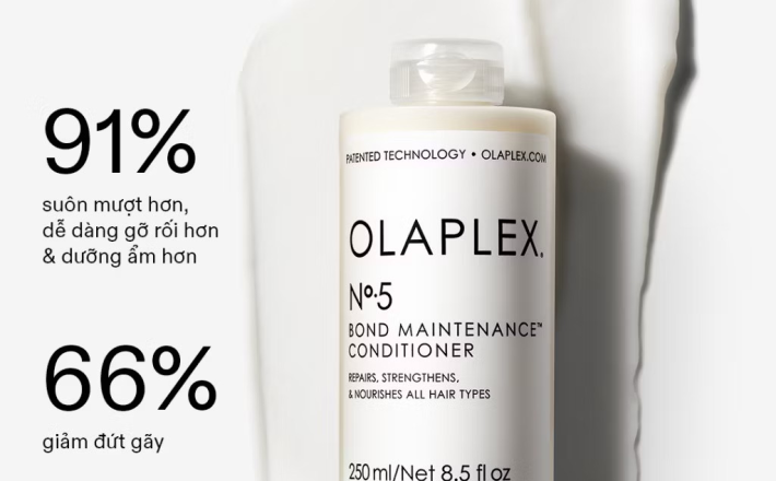 ￼Dầu xả phục hồi tăng cường khỏe tóc Olaplex No.5 Bond Maintenance Conditioner 250ml 