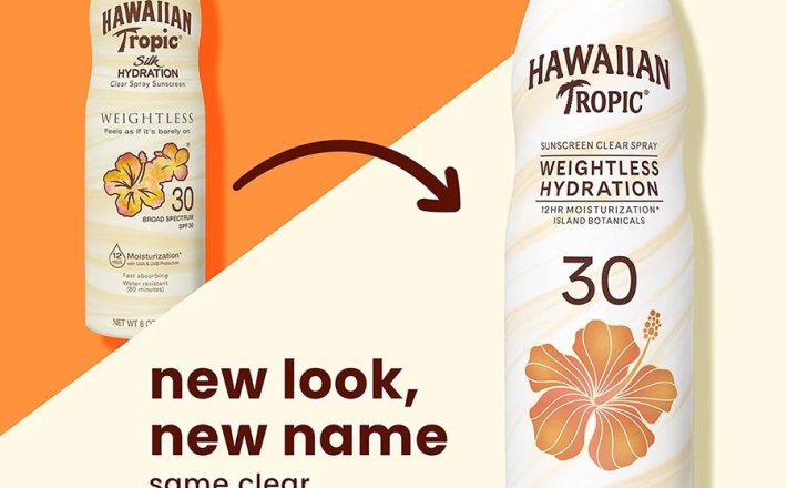 Xịt Chống Nắng Toàn Thân Hawaiian Tropic Clear Spray Sunscreen Silk Hydration SPF 70