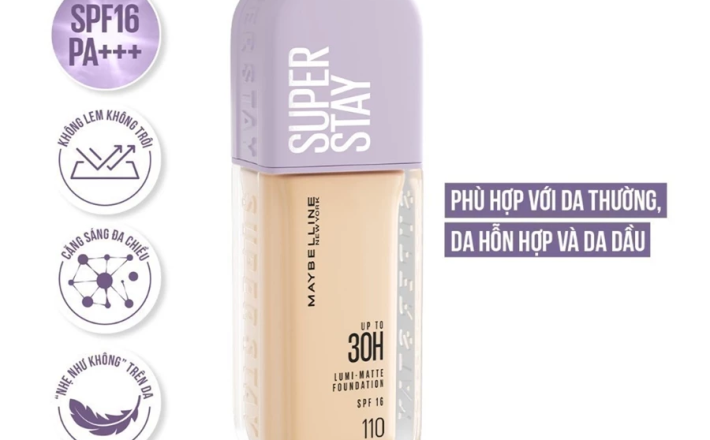  Superstay Lumi Matte 30H che phủ siêu nhẹ mặt Maybelline New York 35ml