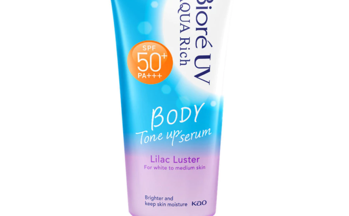 Biore UV Aqua Rich Serum Chống Nắng Dưỡng Thể Nâng Tông Lilac Luster 130ml