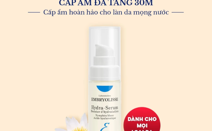 Serum double HA cấp ẩm đa tầng Embryolisse Hydra Serum 30ml