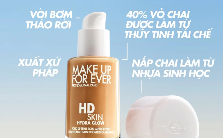 HD SKIN HYDRAGLOW FOUNDATION BTG 12ML - MAKE UP FOR EVER