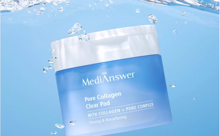 Bông Toner pad MEDIANSWER Pore Collagen Clear Pad 80 miếng 120ml