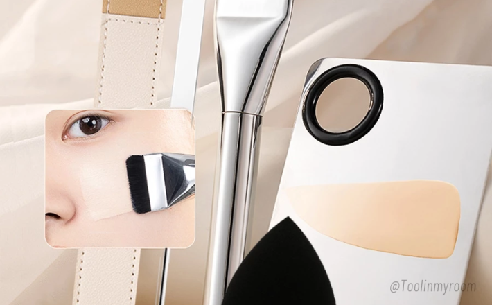 Bộ Dụng Cụ Trộn Tán Kem Nền TMR Que SP304 Bằng Thép Không Gỉ, Bẳng Trộn Cho Lớp Nền Mỏng Mịn