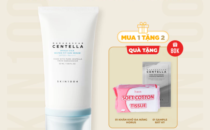 Tinh chất chống nắng SKIN1004 Centella Hyalu-cica Water-fit Sun Serum SPF50+ PA++++ 50ml