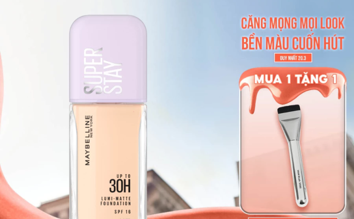  Superstay Lumi Matte 30H che phủ siêu nhẹ mặt Maybelline New York 35ml