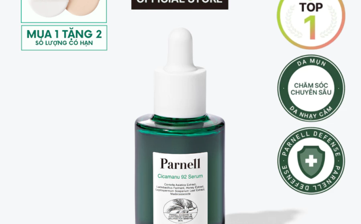 Tinh chất cấp ẩm dịu hóa, phục hồi chuyên sâu cho da mụn [Parnell Cicamanu 92 Serum 30ml]