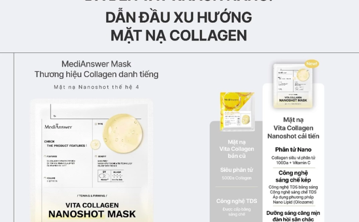 Mặt nạ thạch MediAnswer Vita Collagen Mask