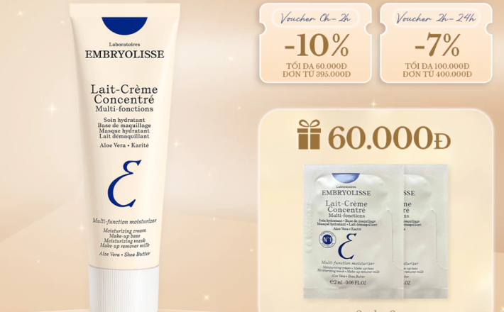 Kem Dưỡng Ẩm Phục Hồi Embryolisse Lait Creme Concentre 5ml - 30ml - 75ml