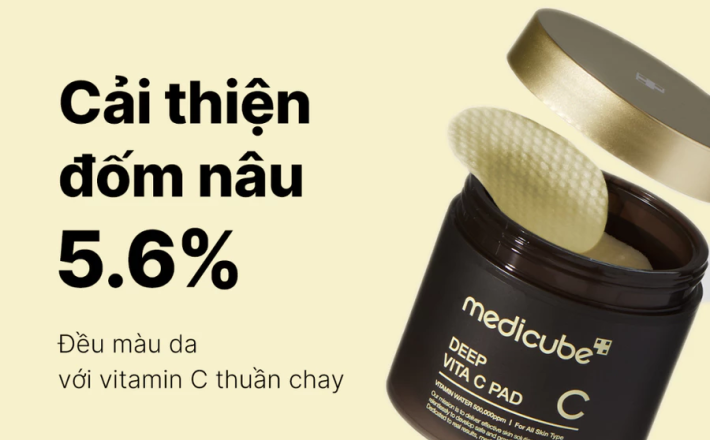 Toner Trắng Da Medicube Deep Vita C Pad 150g/ 70 miếng