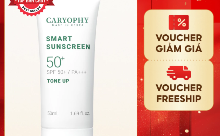 Kem chống nắng Caryophy tone up nâng tông trắng hồng dịu nhẹ làn da 50ml