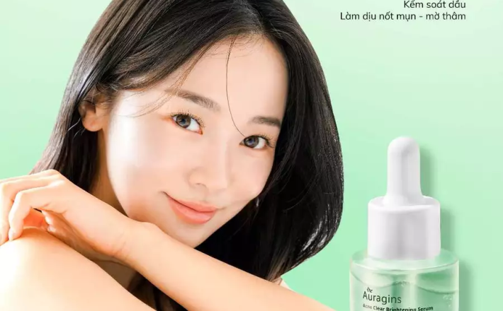 Tinh Chất Giảm Thâm The Auragins 10% Niacinamide + 1% Zinc Acne Clear Serum