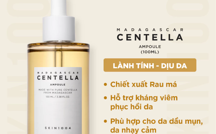 Tinh chấ́t rau má dịu da phục hồi SKIN1004 Madagascar Centella Ampoule 100ml