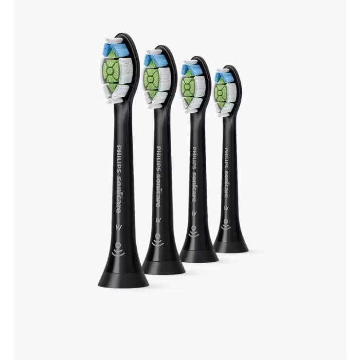 ￼Combo 4 Đầu Bàn Chải Điện PHILIPS Sonicare W2 HX6064/91, Hỗ Trợ Làm Trắng Răng, Màu Đen