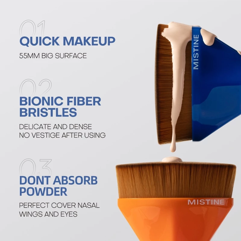 Cọ trang điểm MISTINE tán kem nền dạng lỏng cao cấp