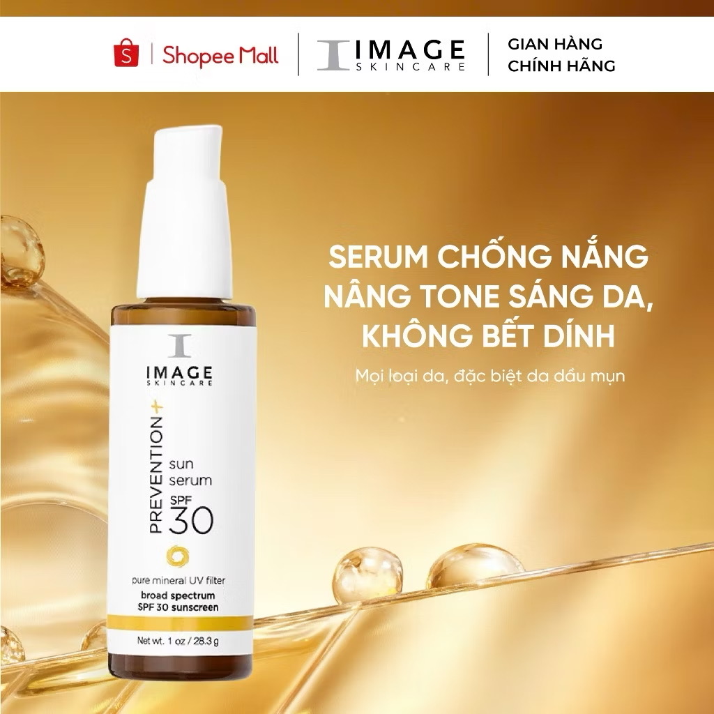 ￼Serum chống nắng IMAGE Skincare nâng tone sáng da PREVENTION+ Sun Serum SPF 30 28,3g 