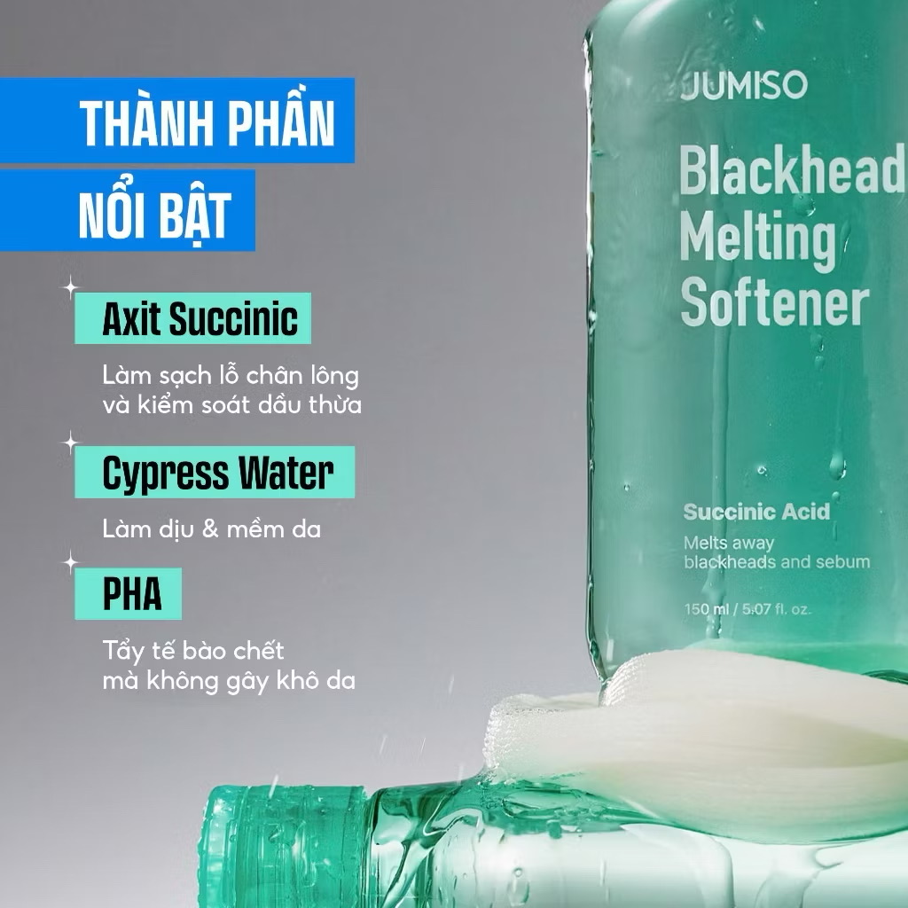 ￼Dung dịch làm mềm mụn đầu đen JUMISO Blackhead Melting Softener 