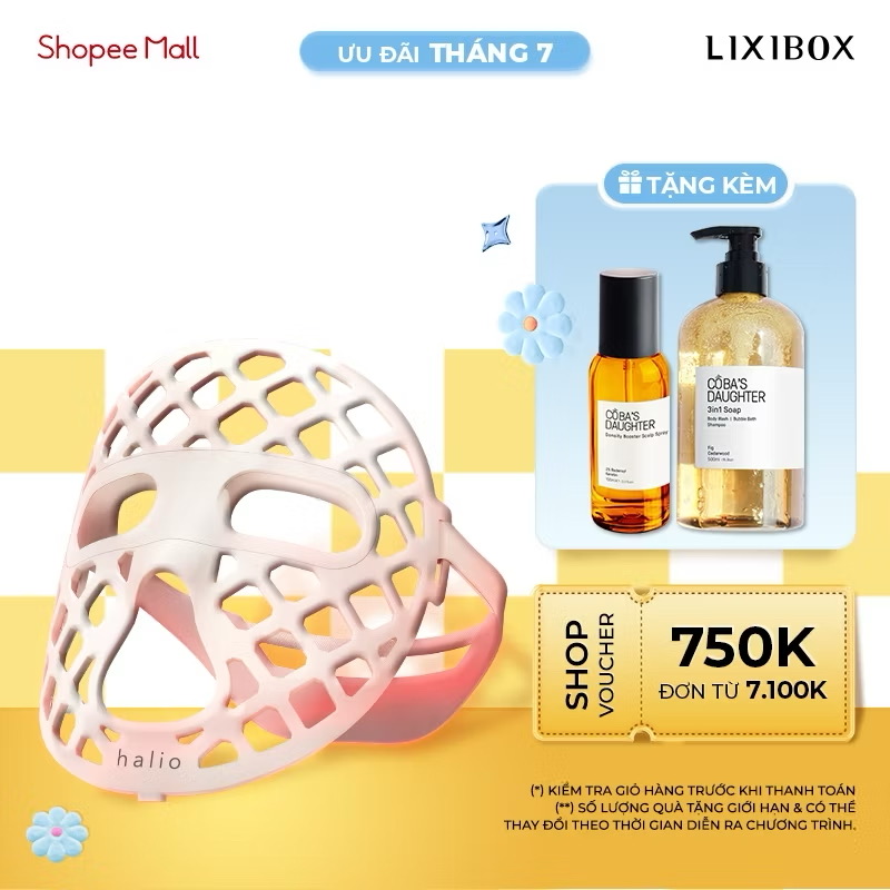 ￼[SPLIVE] Mặt Nạ Ánh Sáng Halio PureGlow Ultralite Silicone LED Face Mask 