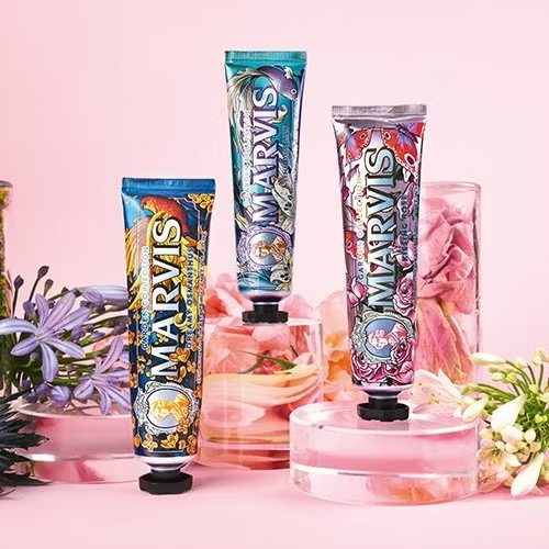 ￼Kem Đánh Răng Marvis Garden Collection - Kissing Rose, Dream Osmanthus, Sinuous Lily 75ML 