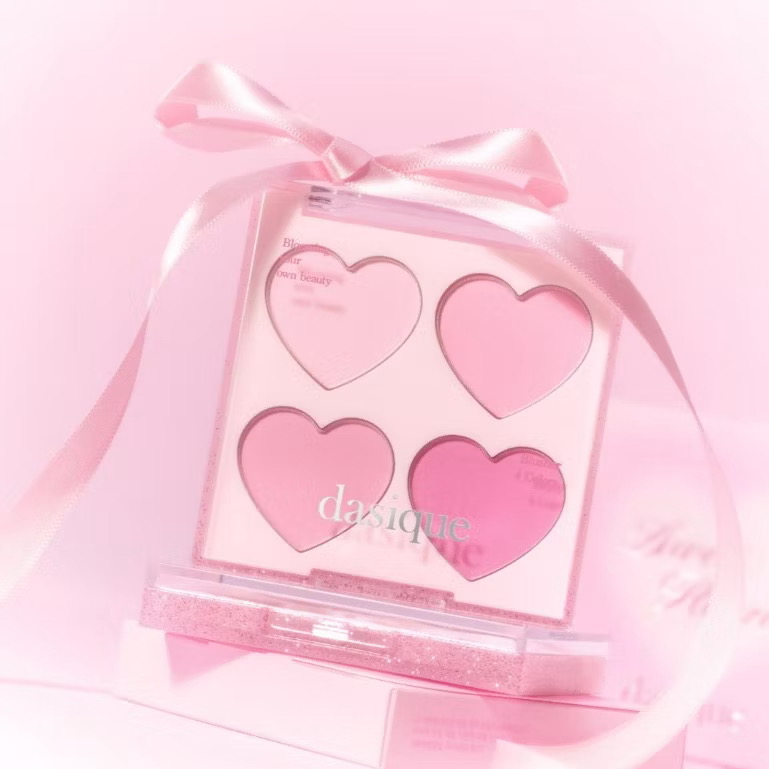 Phấn má hồng 4 ô dasique Blending Mood Cheek Blush | Sweet Heart Collection