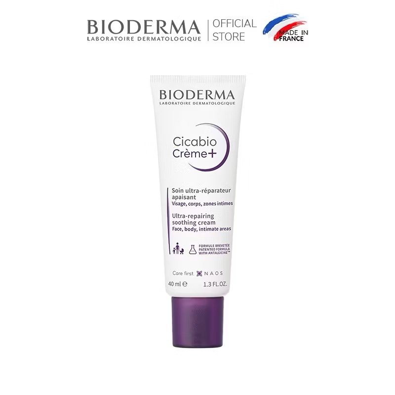 ￼Kem phục hồi da tổn thương và ngăn ngừa sẹo Bioderma Cicabio Crème+ 40ml 
