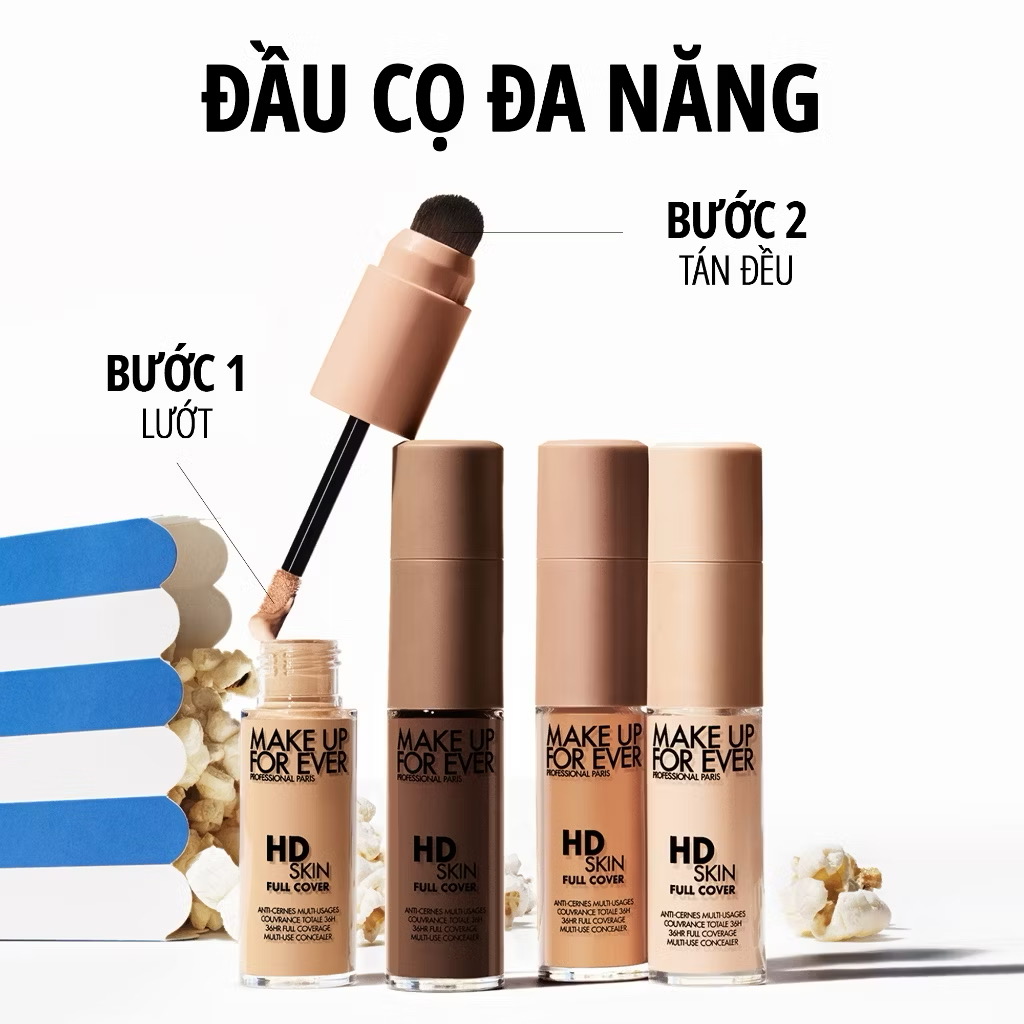 ￼Mới - Kem Che Khuyết Điểm Đa Năng HD Skin Full Cover Concealer 9ml - MAKE UP FOR EVER 