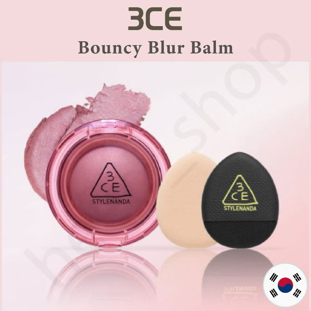 MỚI [3CE] Phấn má hồng Bouncy + 2 Puff / 4.8g / 7 Màu 
