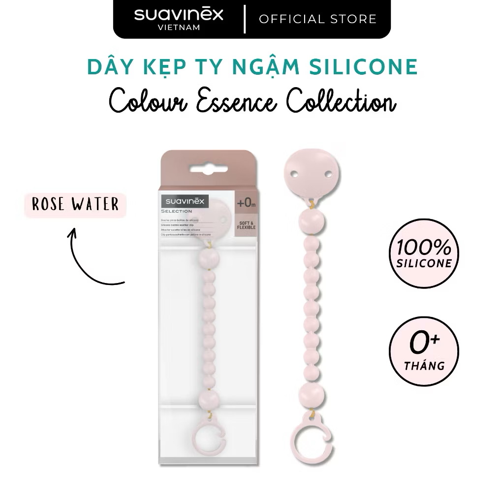 Dây kẹp ty ngậm silicone SUAVINEX 