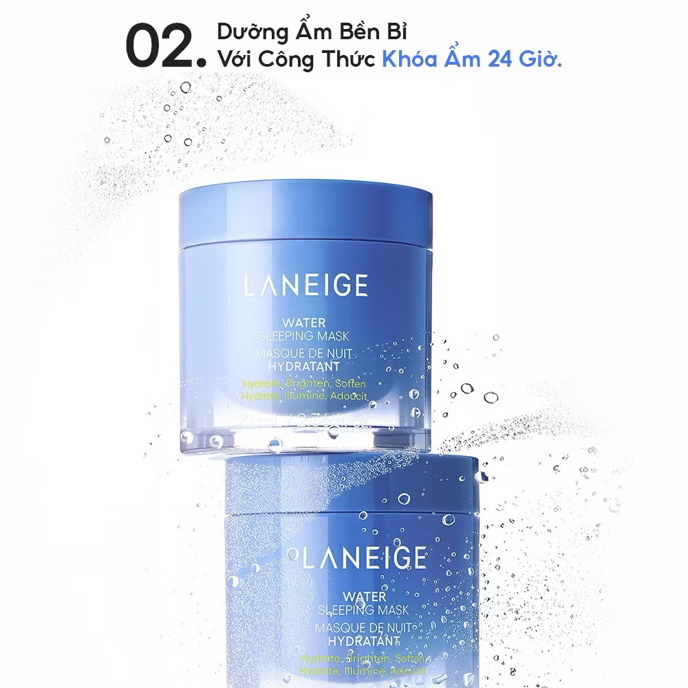 ￼[PHIÊN BẢN CẢI TIẾN] Mặt Nạ Ngủ Laneige Water Sleeping Mask AD 70ml Dưỡng Ẩm Bảo Vệ Da 