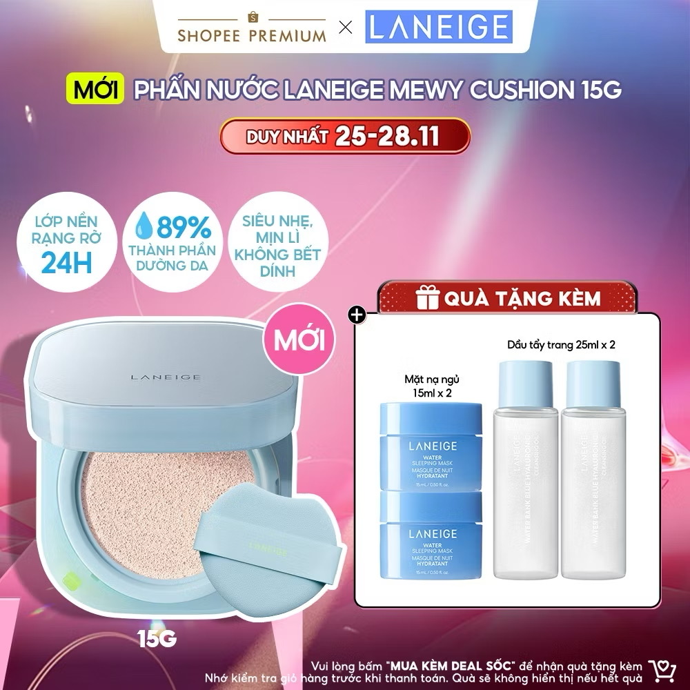 ￼[MỚI] Phấn Nước Laneige Mewy Cushion 15G 