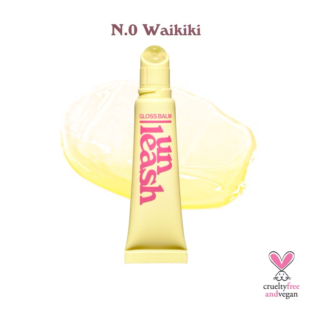 ￼SON BÓNG DƯỠNG CÓ MÀU THUẦN CHAY UNLEASHIA Sunset Dazzle Gloss Balm 10g 