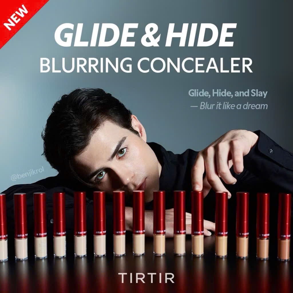 ￼[TIRTIR] Kem che khuyết điểm Glide & Hide 8g (Liquid 4g + Stick 4g) / 20 sắc thái / Stick & Tip Dual Concealer (Hàng mới về) 
